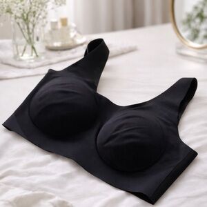 Seamless KNIX Black Comfort Bra